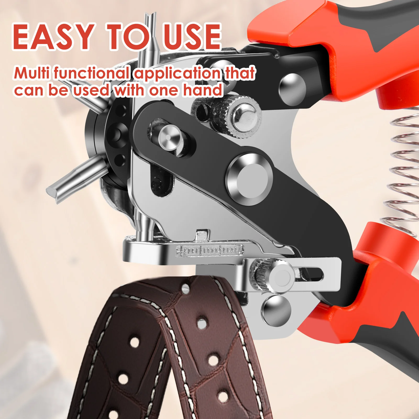 الجلود ثقب لكمة أدوات جلدية لكمة ذو طيات متعددة الوظائف حزام ناخس لتقوم بها بنفسك أداة ملاكمة حزام ثقب الناخس الحرف أداة