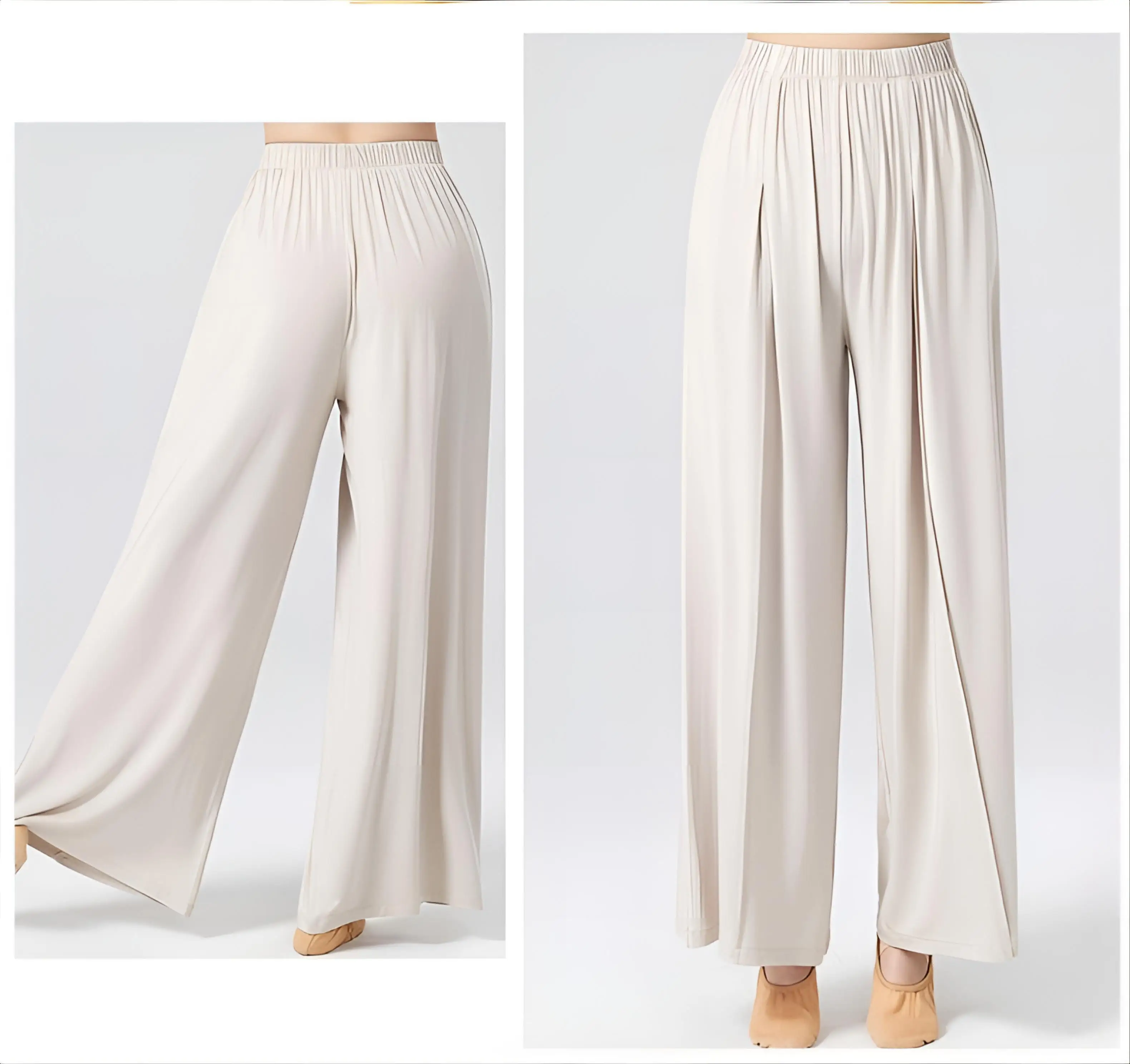 

Yoga Pants Plus Size Woman Women Bow Beach Holiday Summer Brushed Versatile Gothic Irregular Punk Hollowed Beige All Push Butt