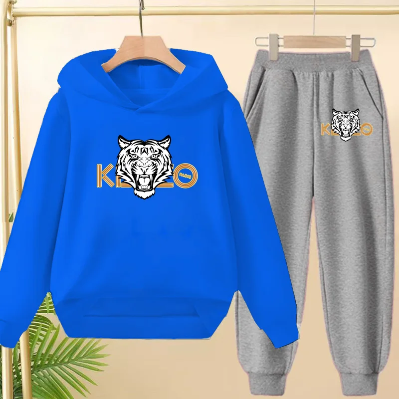 

ChildrenSet Pullover Outer Clothing Animal patterns Print Hoodie+Pants Age 3-12 Age Fashion Autumn winter Sportswear 2 piece Set