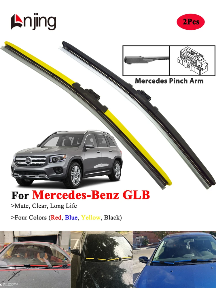 LNJING Spazzole tergicristallo blu per Mercedes Benz GLB GLB180 GLB200 GLB220 GLB250 2019-Giù