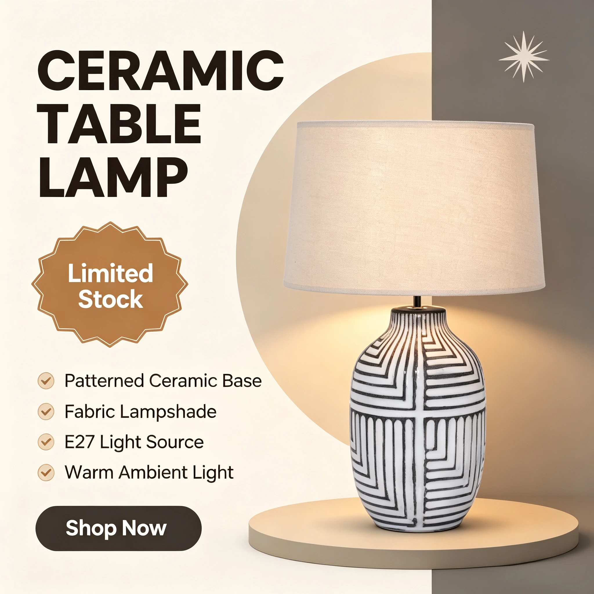 Japanese Retro Style Bedroom Beside Lamps Living Room Decoration Light Fixture Study Eye Protection Led Lights Ceramic Base 2026