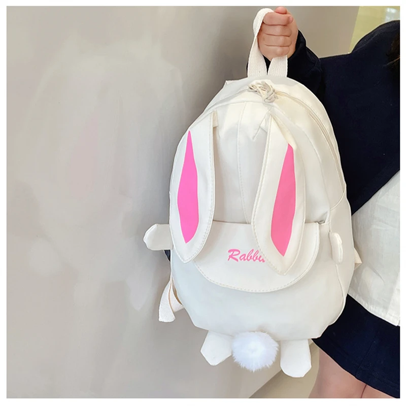 New Fashion Children School Bags Bunny Portable Backpacks Kids Travel Rucksacks Cute Boys Girls School Book Backpack Schoolbags