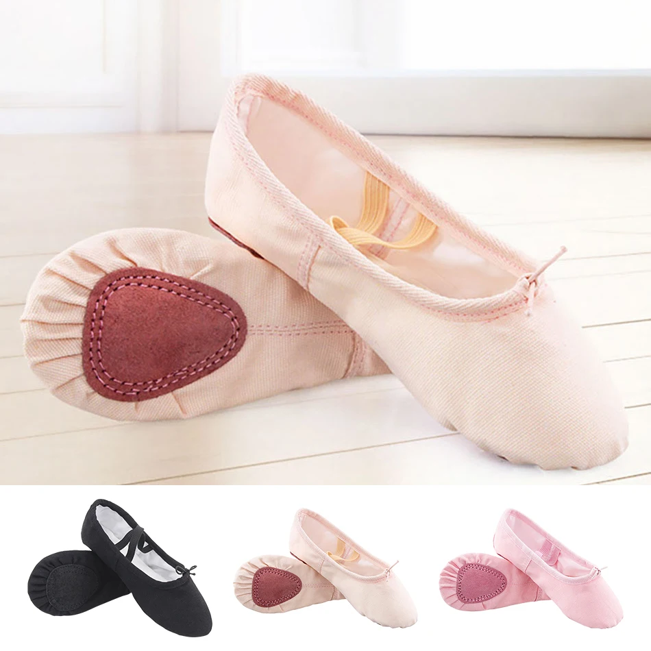 Girls Soft Bottom Durable and Sturdy Dance Shoes with Elastic Straps Perfect for Kids Ballet Practice Yoga and Fitness Training