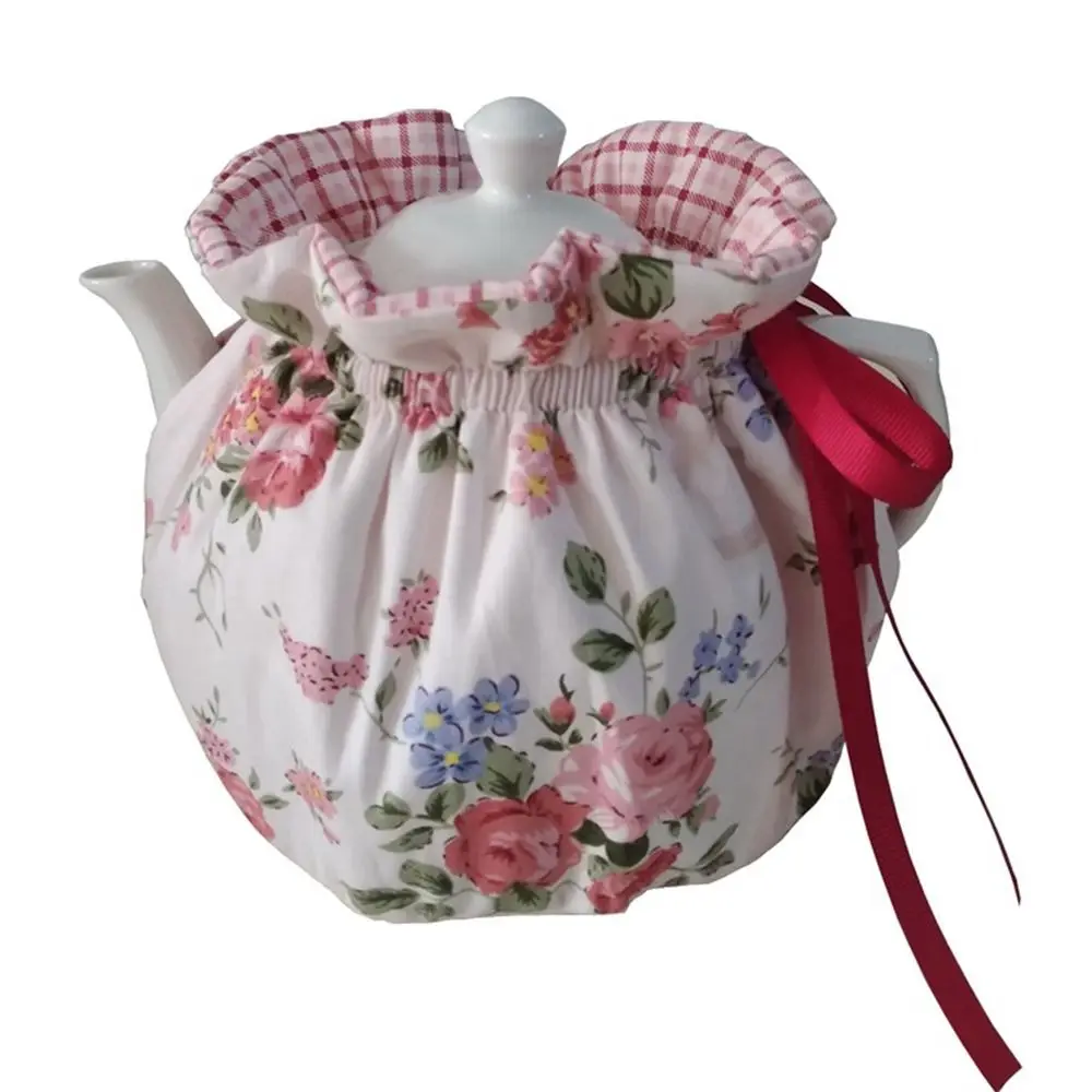 Insulation Tea Cosy Fabric Keep Warm Teapot Dust Cover Breakfast Warmer Table Decorative Accessories Teapot Cover Home Kitchen