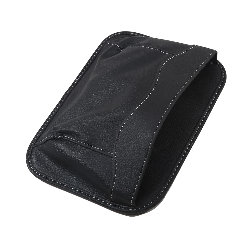 Bolsa de almacenamiento para coche, caja de almacenamiento para teléfono móvil, costura adhesiva para asiento de coche, Panel de instrumentos, bolsa colgante