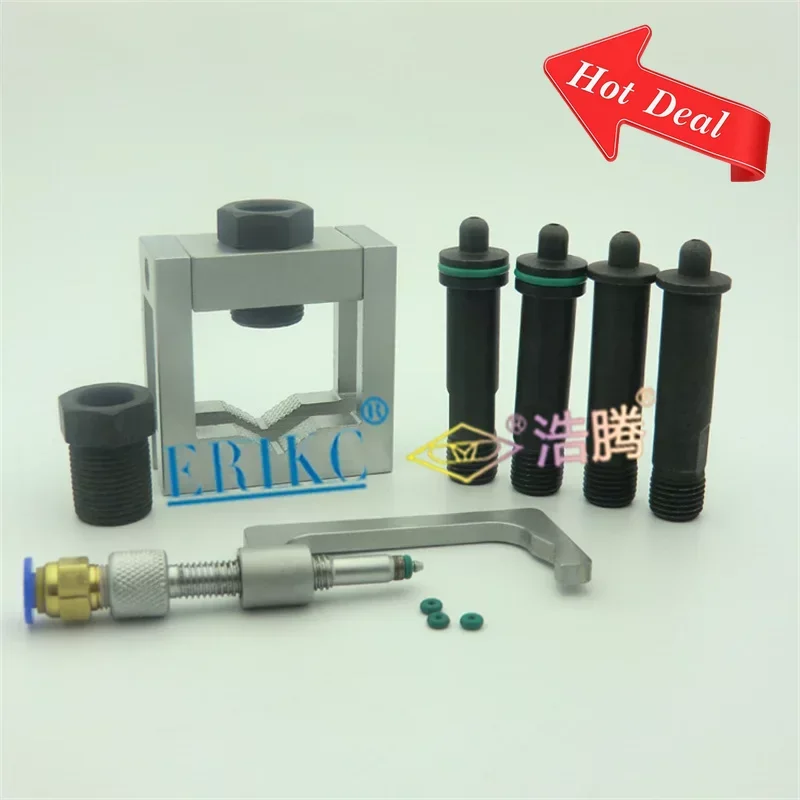 

ERIKC E1024004 Набор для ремонта топливного инжектора, зажимной инструмент, держатель инжектора и подача топлива