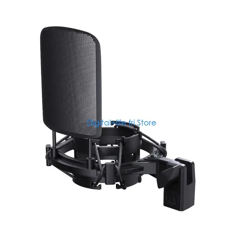E06D Professional Shock Mount For AT2020 AT2035 AT2050 Microphones With Double Suspension Isolation And Metal Construction