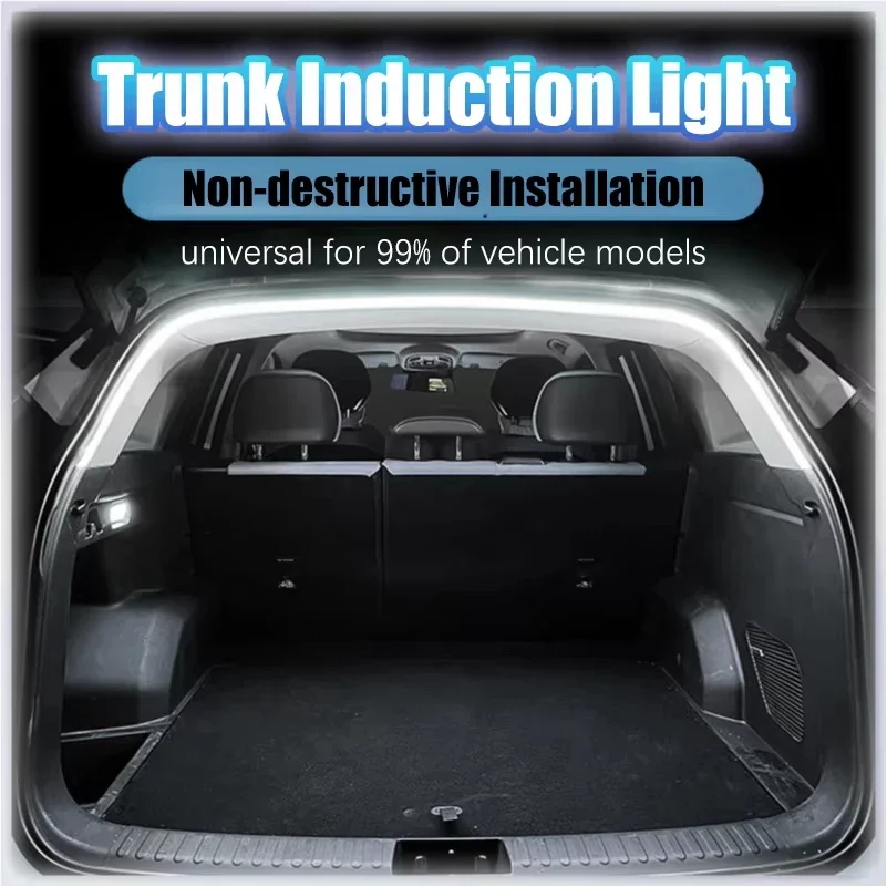 Start Scaning Car Trunk Ambient Light Strip Flexible Led Lighting Non-Destructive Installation Modified Tailgate Decorative Lamp