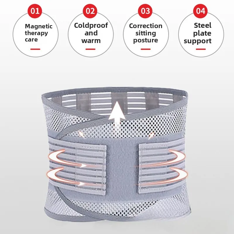  حزام دعم قطني من الدرجة الاحترافية - دعامة خصر مسامية لصالة الألعاب الرياضية/العمل (للجنسين، مناسب لجميع المواسم، مصحح وضعية قابل للتعديل) #3