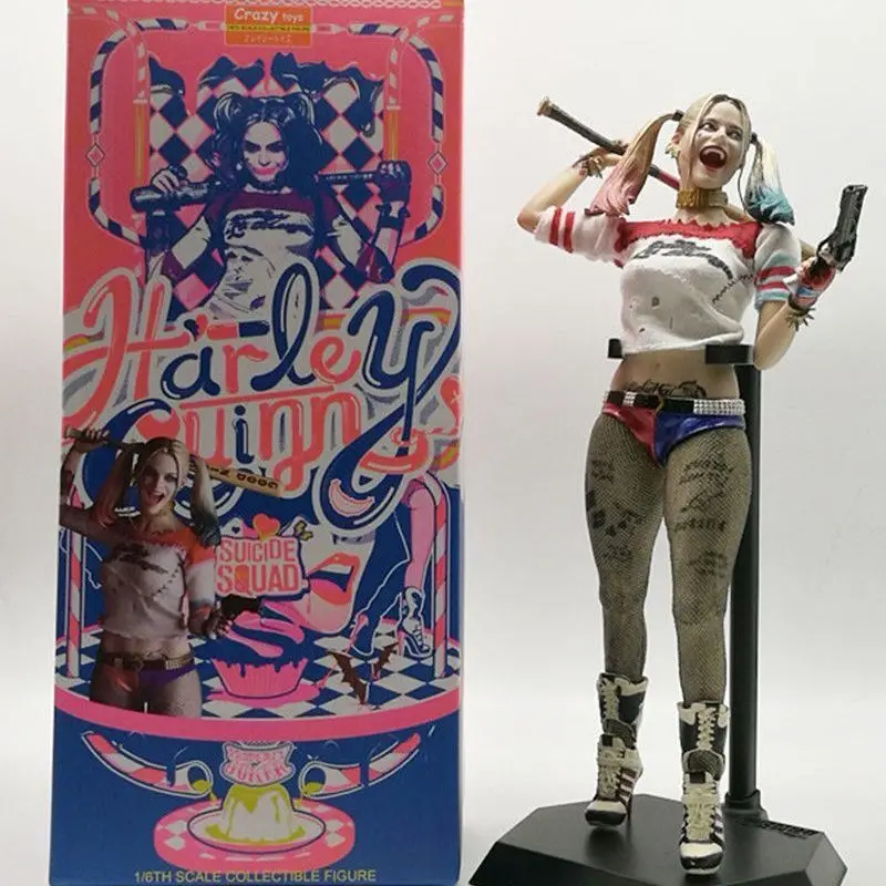 Crazy Toys Figure Suicide Squad Harley Quinn High Quality PVC Action Figure Collectible Model Toy Gifts For Friends