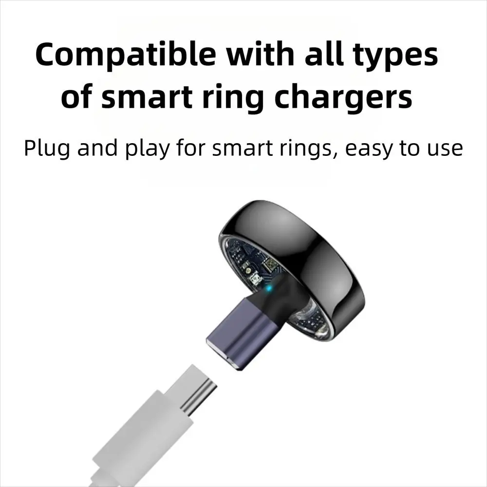 with Indicator Light Smart Ring Charging Converter Universal Short Circuit Protection Fitness Tracker Charger Connector Safe