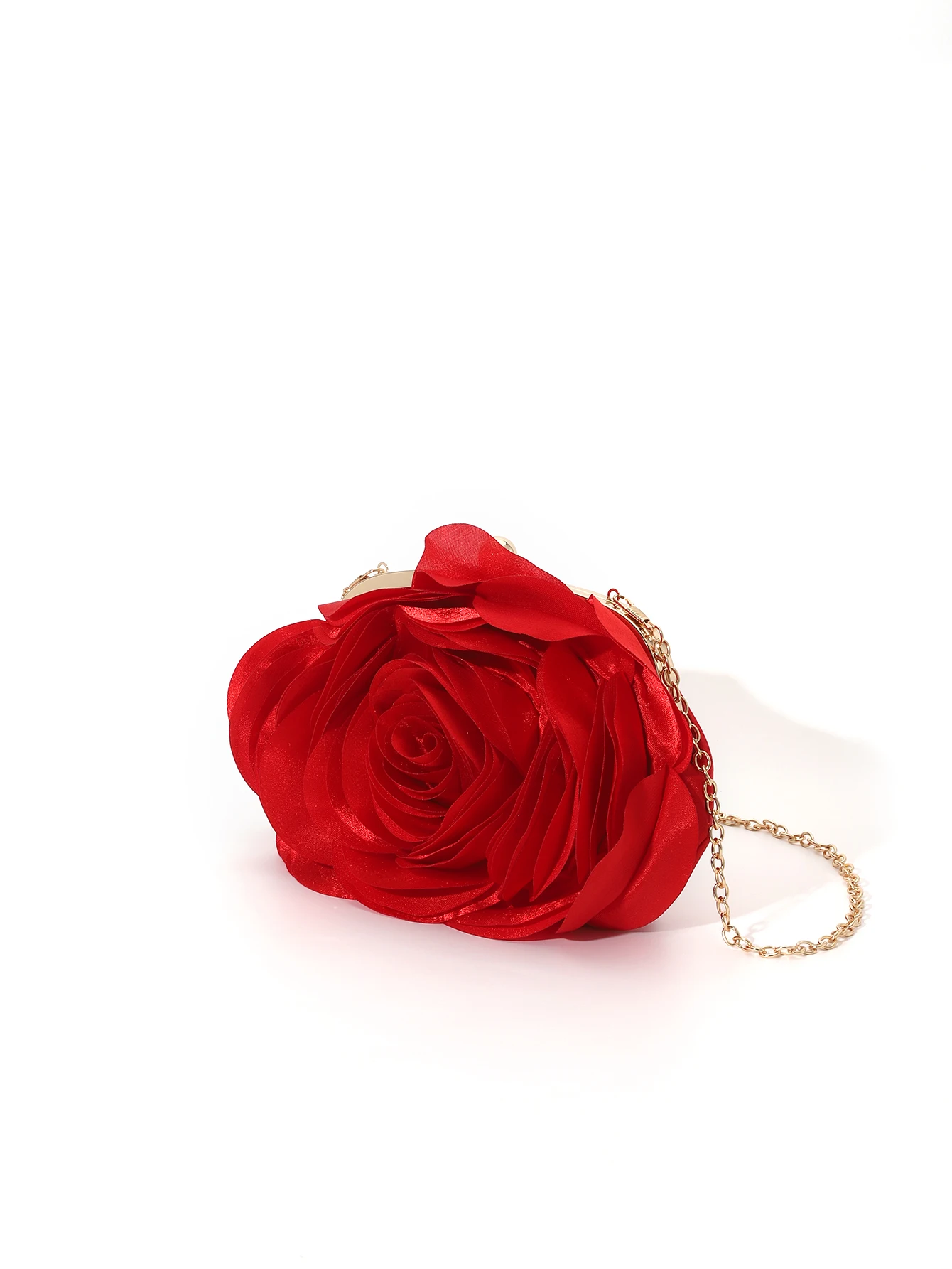 Vintage Evening Bag Rose Flower Bride Small Clutch Purse For Dress Party Handbag Wedding Wallet Women Floral Chain Lady Clutches