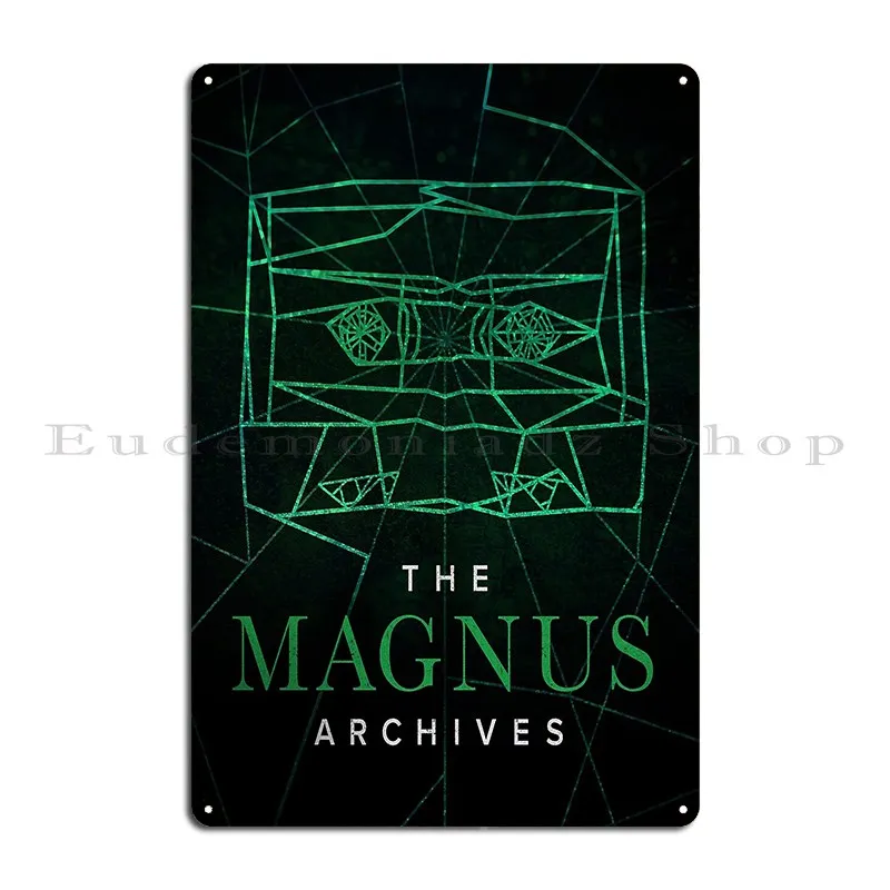 The Magnus Archives Logo Season 5 Square Block Logo Metal Sign Cave Personalized Wall Mural Wall Plaque Vintage Tin Sign Poster