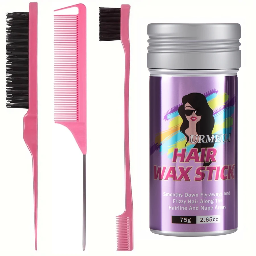 Hair Wax Stick, Wax Stick for Hair, Slick Stick for Hair Non-greasy Styling Hair Pomade Stick, Strong Hold Makes Hair Look Neat