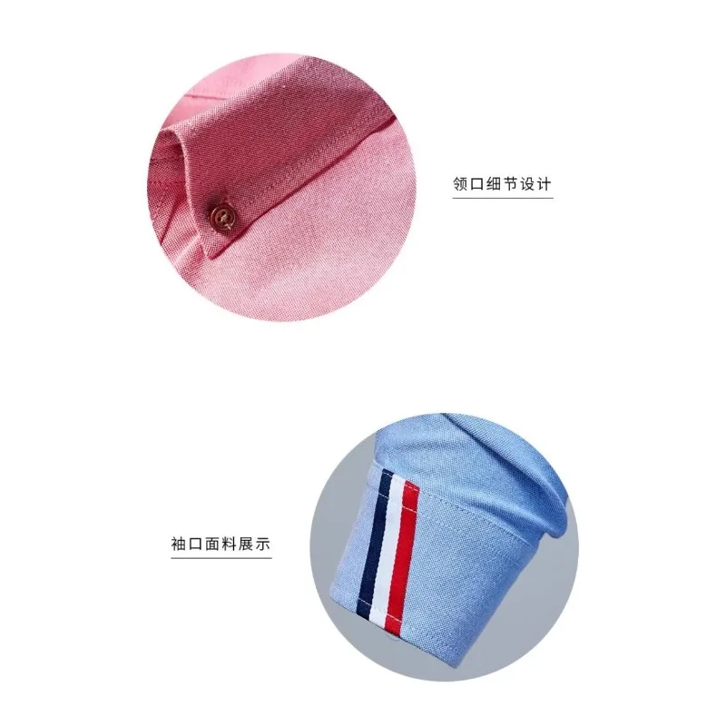 Slim Fit Man's White Shirts Casual Color Blocking Long Sleeve Street Style Tops with Real Breast Pocket Youth Men Stylish Shirts