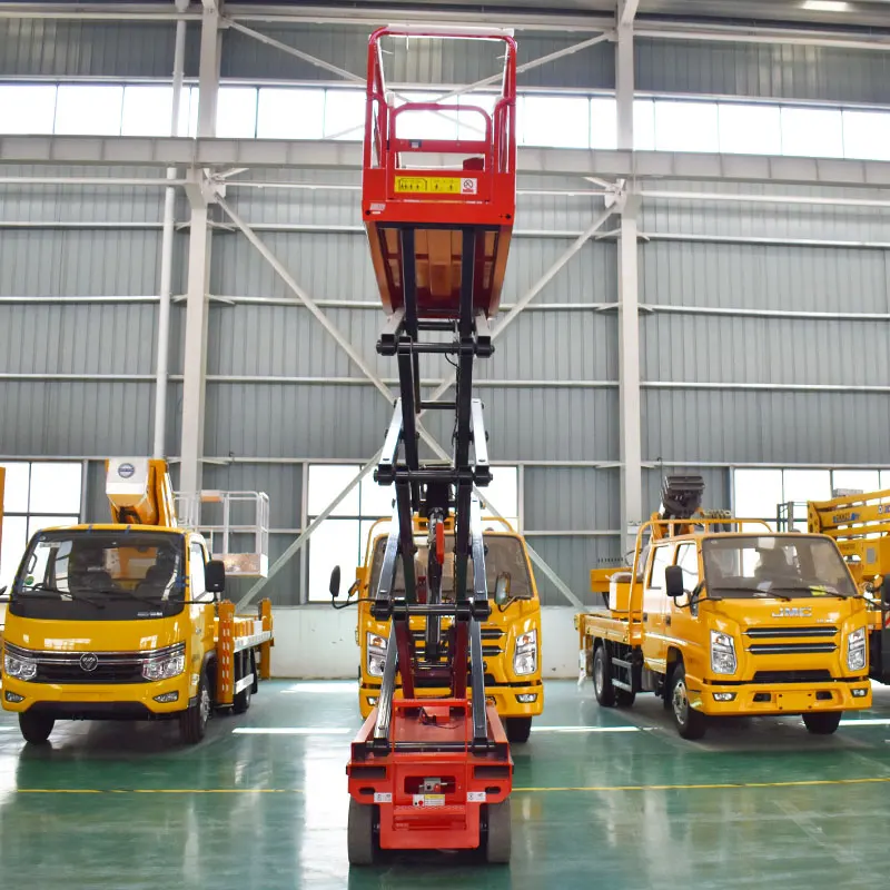 6m 8m 10m 320Kg Capacity Electric Mobile Scissor Lift CE ISO Narrow-width Hydraulic Scissor Lift