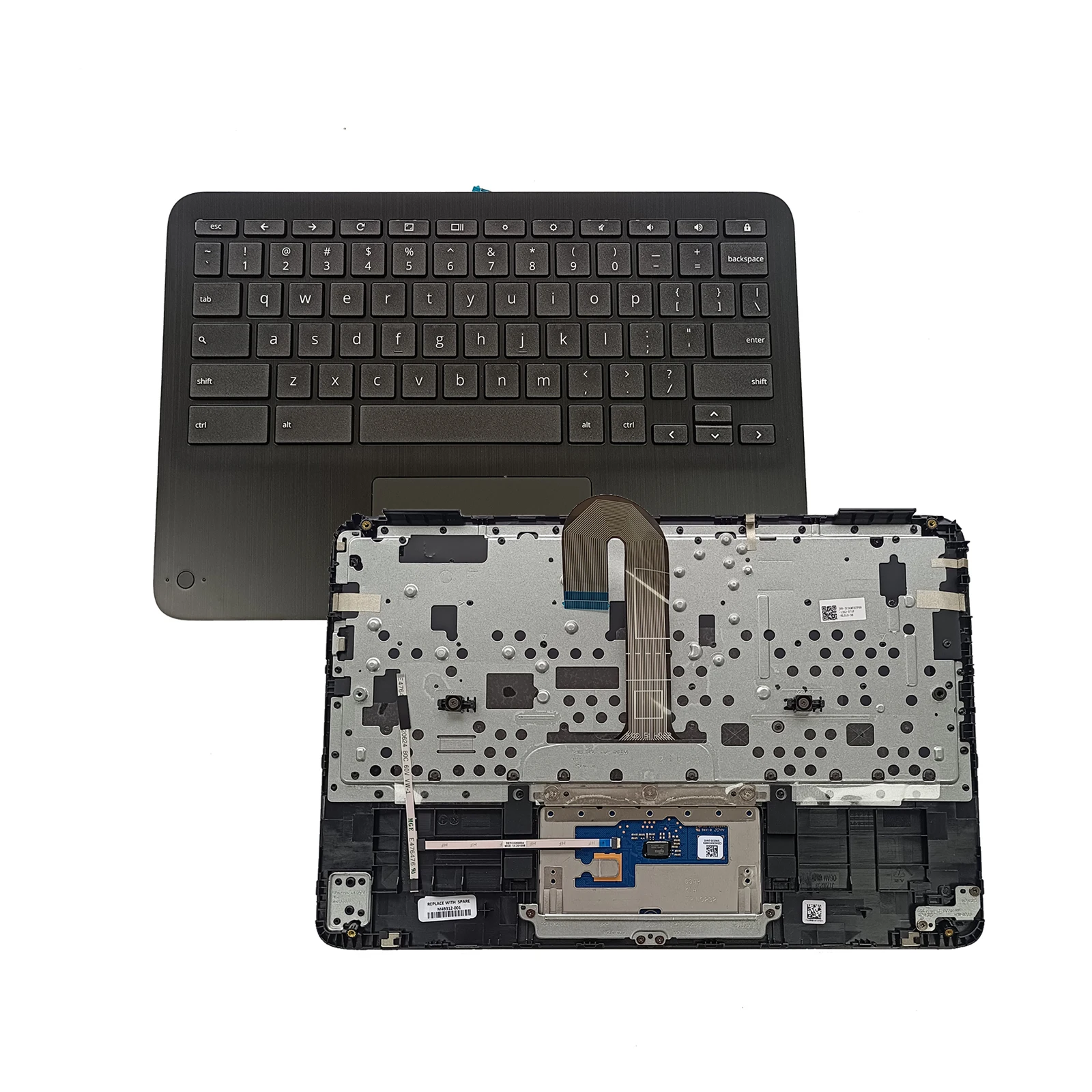 Novo apoio para as mãos com teclado touchpad para hp chromebook x360 11mk g3 ee c shell teclado touchpad sem furo da câmera M49312-001