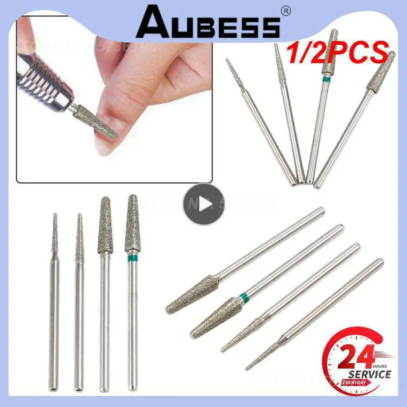 

1/2PCS Effortlessly Create Intricate Designs Manicure Burrs Innovative Carbide Nail Drill Bit Durable Carbide Material Accessory