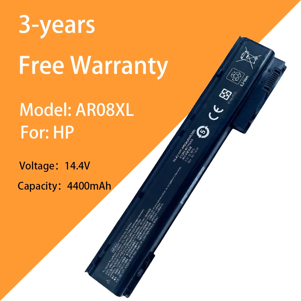 

14.4V 4400mAh 8cells New Laptop Battery AR08XL for HP AR08 ZBook 17/G1 G2 ZBook 15/G1