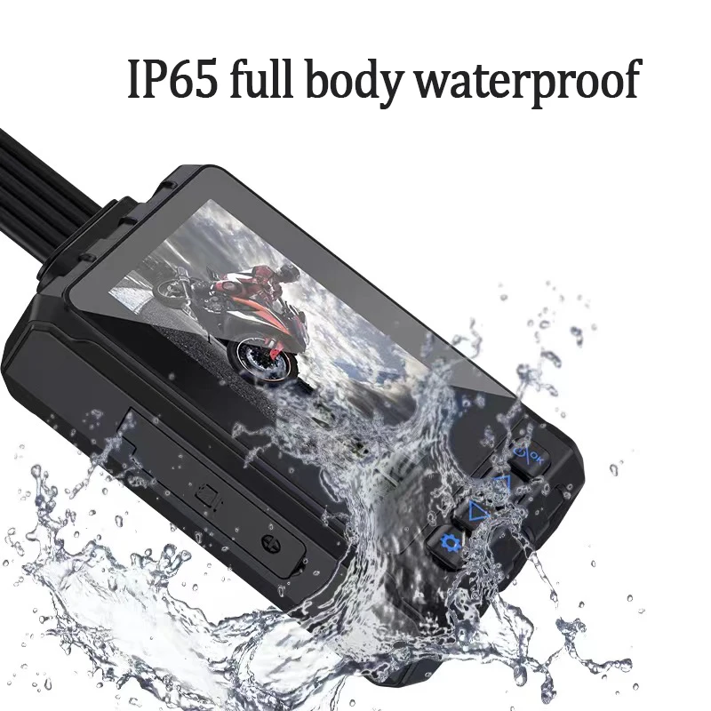 

Full Body Waterproof Motorcycle Camera Recorder WiFi Dual 1080P Full HD Motorbike Autocycle DVR Dash Cam Black GPS Box