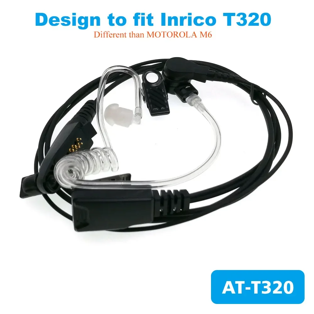 S200 Accessories Earphone Original Air Tube Headset For 4G Network Radio Inrico T320 S100 S200 Android Mobile Phone PTT Earphone