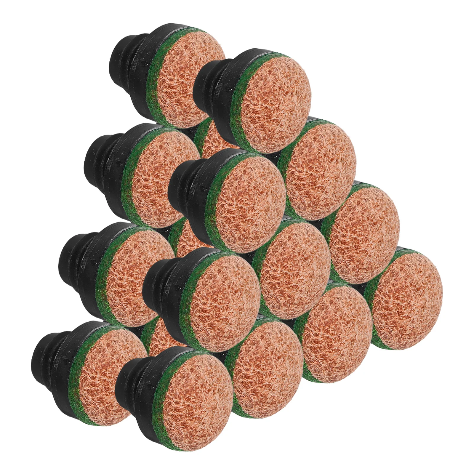 

20Pcs Pool Cue Tips Screw-on Replacement Enhance Ball Control Durable Snooker Pool Sticks Accessories Cue Tips