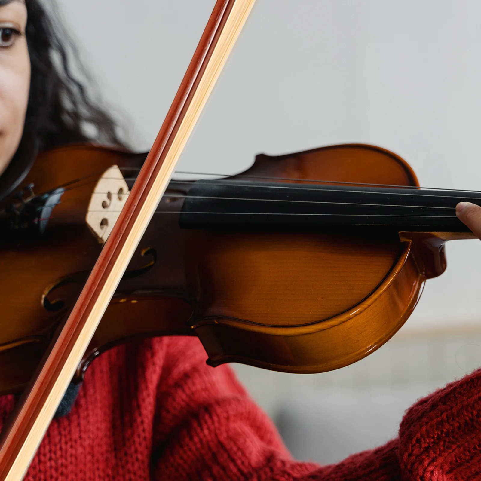 قوس الكمان 1/4 حجم شعر الحصان المستقيم خفيف الوزن متوازن للطلاب المحترفين استبدال جزء الملحقات #2