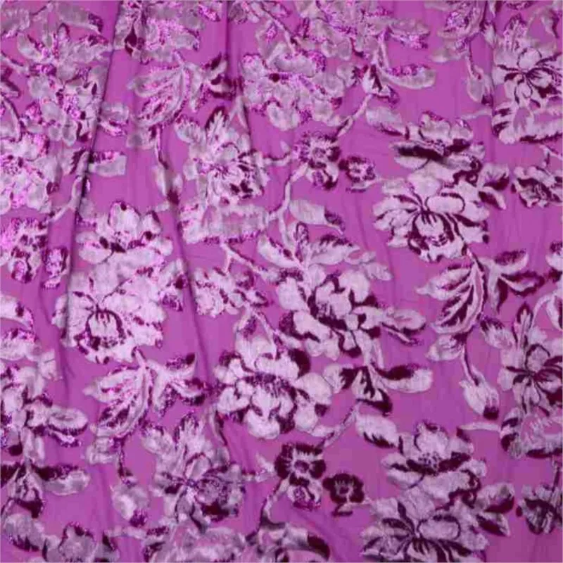 

High-end custom-made dress and cheongsam made of woven velvet brocade jacquard viscose fabric