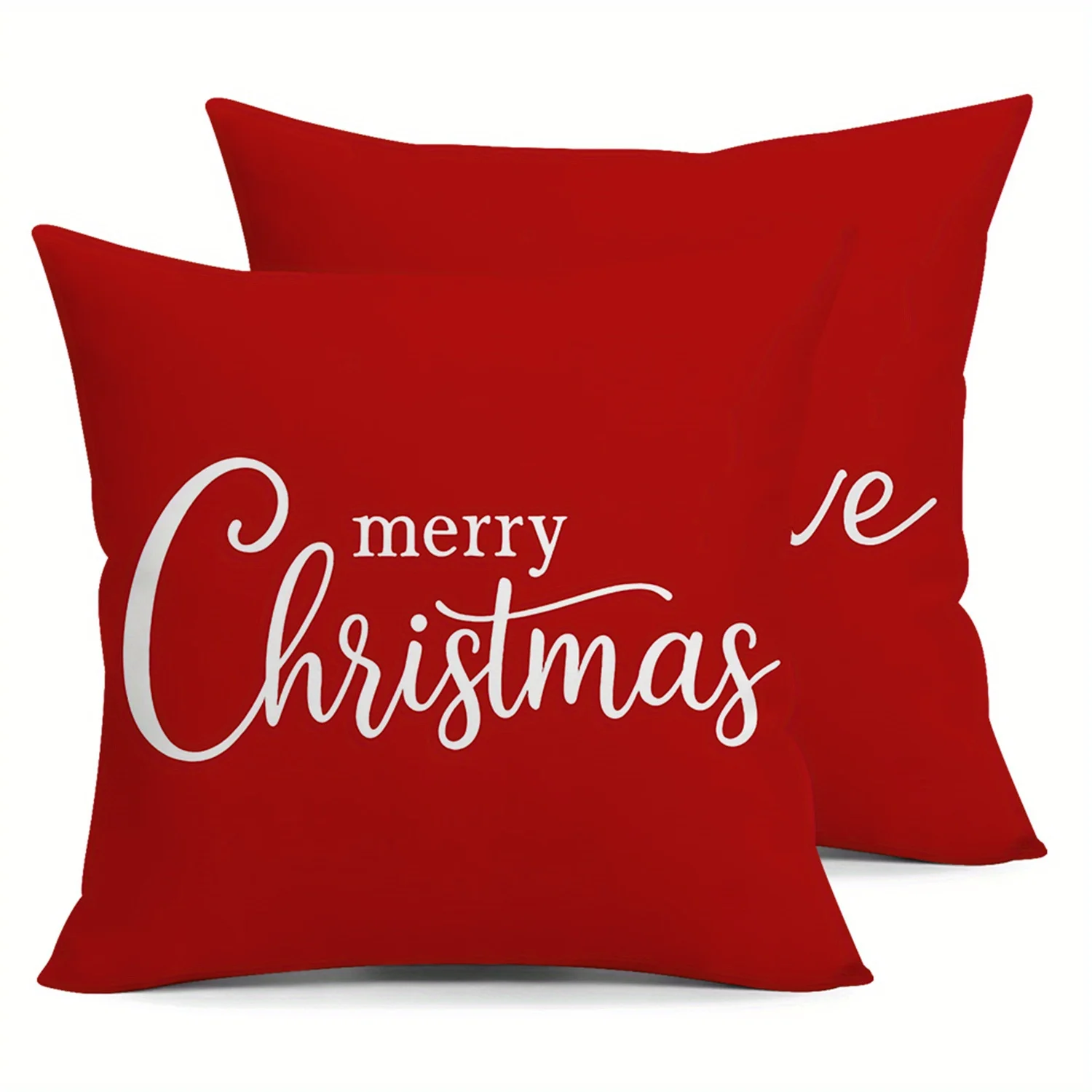 2pcs Festive Christmas Throw Pillow Covers 