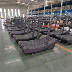 High Quality Manuel Curve Treadmill Mechanical Driving with LED Screen for Manual Running Machine Sports Equipment