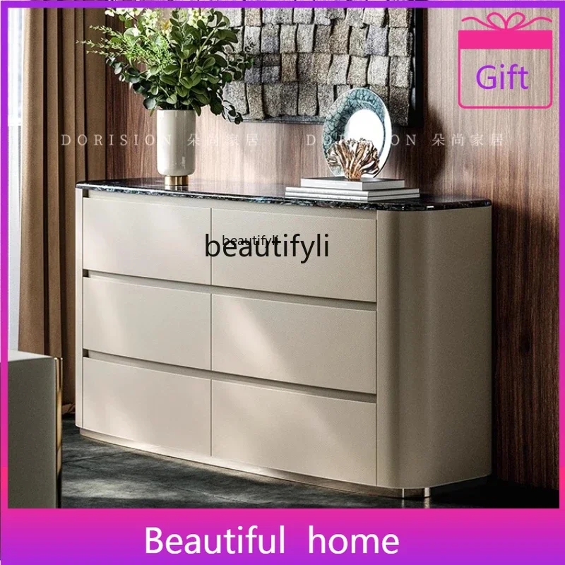 

zxModern six-chest cabinet, living room, household solid wood storage, dining side, bedroom, bedside decorative entrance cabinet