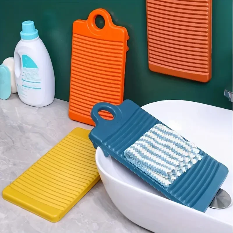 

Plastic Antislip Wash-board Mini Hangable Thicken Washing Board Cloth Socks Cleaning Tool Soft Gentle And Not To Hurt Your Hand