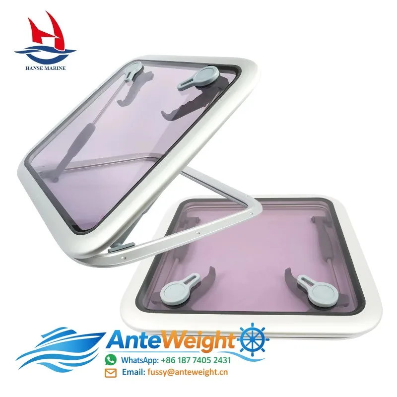 Profile Deck Hatch Boat Window Anodized Aluminum Frame Portlight for Marine
