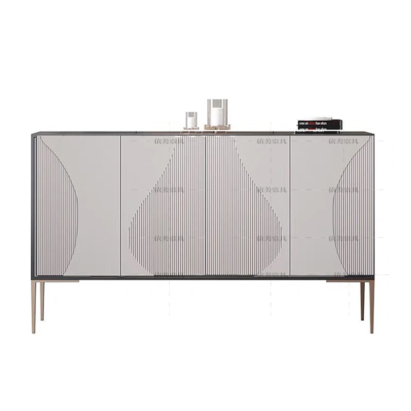 

Italian light luxury creative dining side storage simple modern paint surprise quiet entrance model cabinet