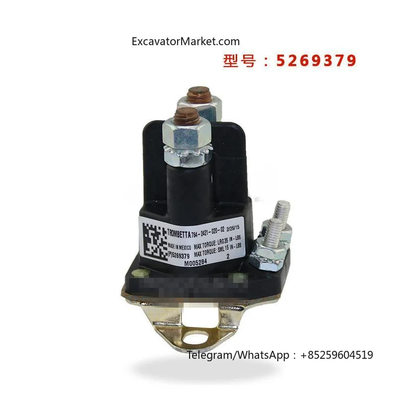 High Quality For LIUGONG CLG/XCMG/lonking /Yuchai/LISHE Main switch of power supply Start relay high quality excavator