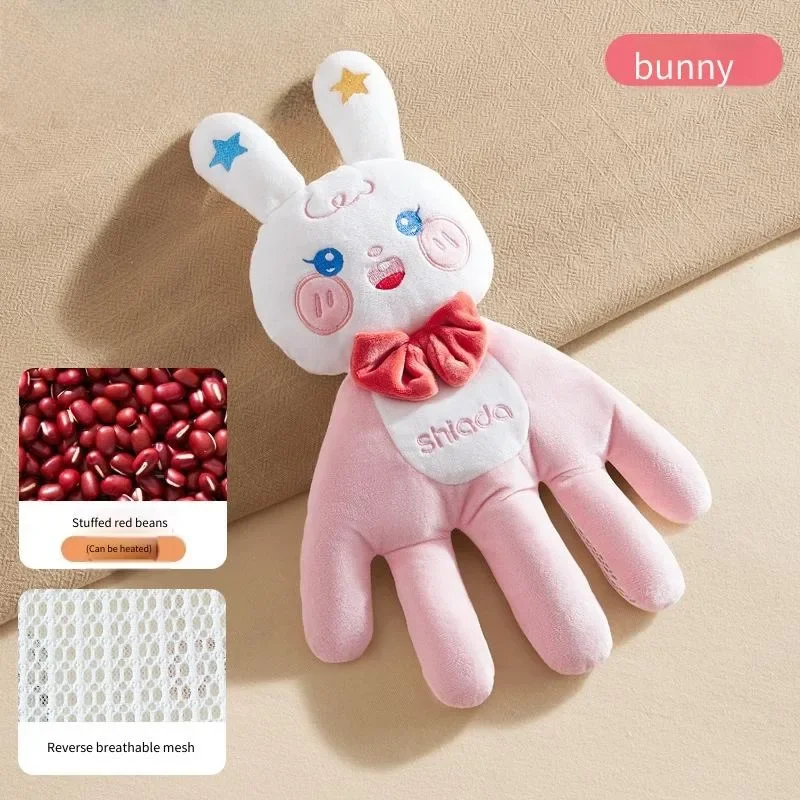 Soft cotton palm‑shaped rest cushion works as sleep‑assist pillow and unique hand‑style finger decor brings cozy comfortable