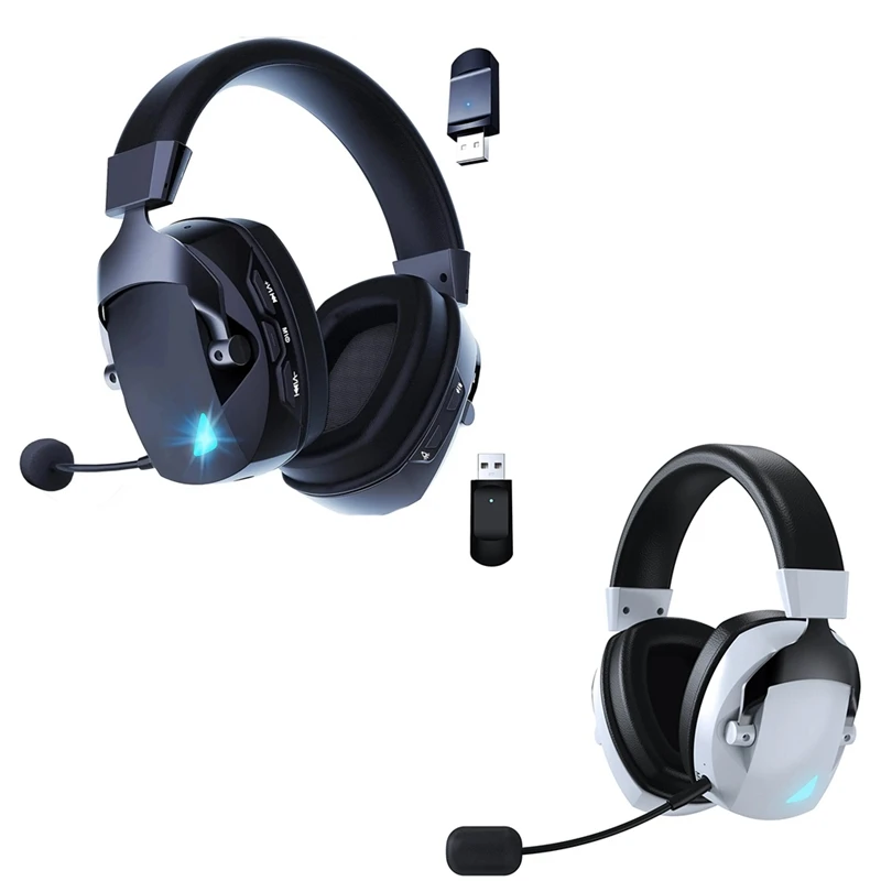 

Wireless Gaming Headset With Mic 2.4G Bluetooth Headphone USB 3.5Mm Wired 3 Modes For PC,Laptop,PS4, PS5, Mac