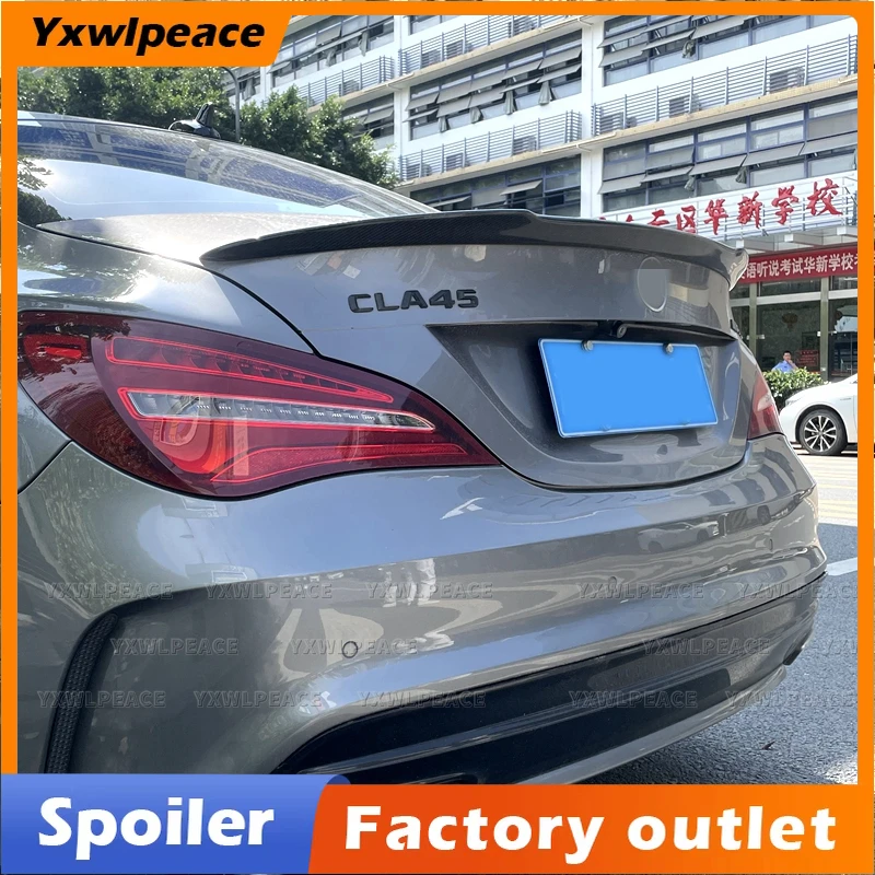 

FD Style Real Carbon Fiber Rear Trunk Lip Spoiler Wing For Benz CLA Spoiler CLA45 W117 C117 CLA 200 250 260 AMG 2013-2017