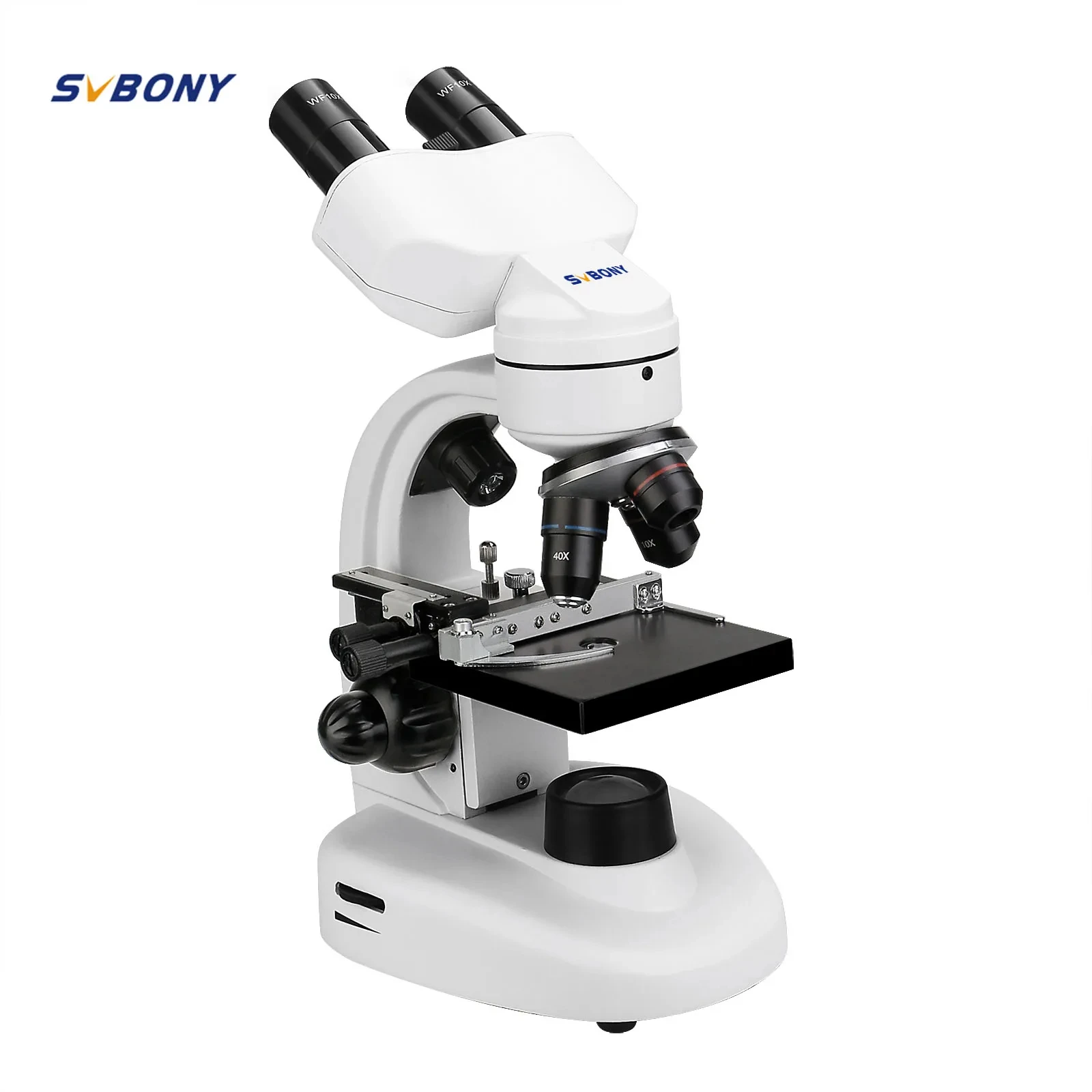 Microscópio Biológico Svbony Sv605 40x1600x Microscópio Binocular Óptico Eletrônico para Guia de Volta às Aulas