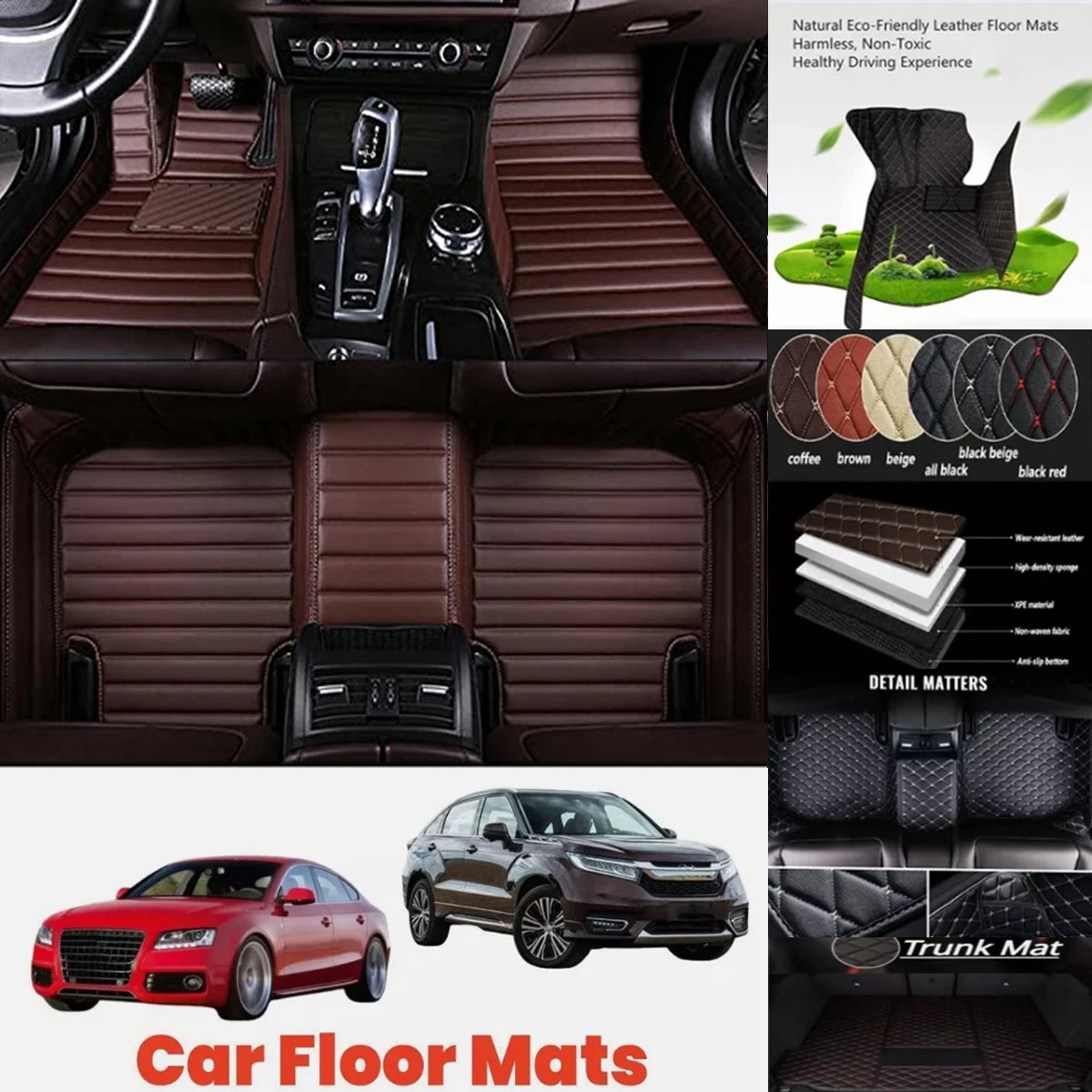 3D PU レザー防水カスタム車のフロアマットインフィニティ JX 自動車カーペット Coche Accessorie ライナー