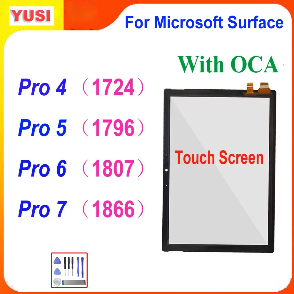 Touch Screen For Microsoft Surface Pro 4 1724 Pro 5 1796 Pro 6 Pro 7 1866 Touch Digitizer Glass NOT Lcd Display
