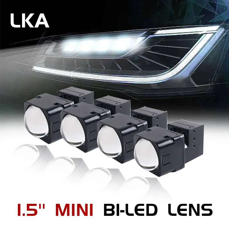 

LKA Mini Bi Led модуль 1,5 дюйма линзы Bi-led для мотоцикла Honda Leapmotor C11 2021 2022 автомобиля 12 в высокий и низкий светодиод автомобильное освещение