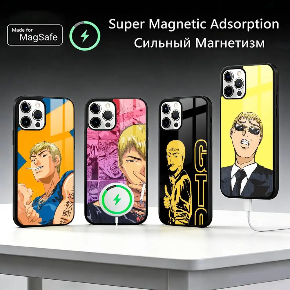 

GTO-onizuka T-Teacher Phone Case For IPhone17 16 15 14 13 12 11 Plus Pro Max Plus Wireless Charger Cover Funda