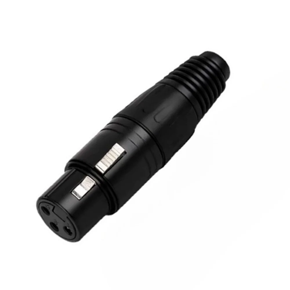 Музыкальный звук 3-контактный XLR штекерный/гнездовой микрофонный кабель Разъем аудиоразъем 3-контактный XLR паяный микрофон Аудиоразъем