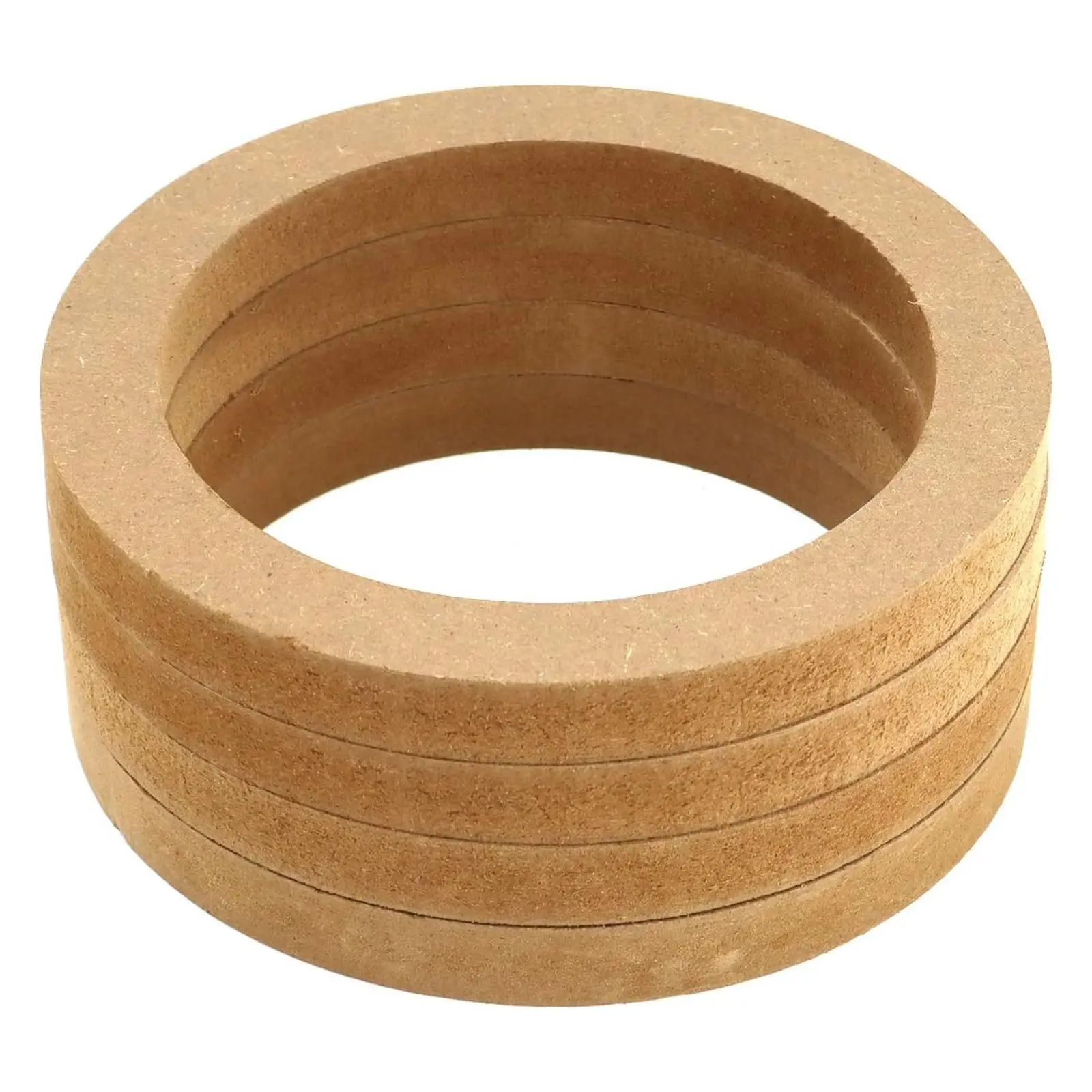 4cs/Set 6.5-inch Universal Wooden Car Speaker Subwoofer Mounting Spacer Rings Adapter Bracket Holder Plate Auto Accessories