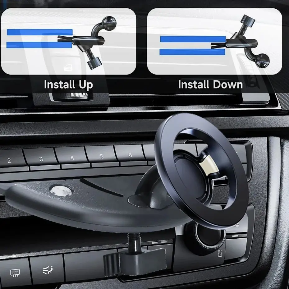 Für Magsafe Telefon Halter Magnetische Auto CD Slot Halterung Unterstützung Mobile Halterung Zelle Clip Für iPhone 16 15 14 13 12 11 Samsung Xiaomi – Detail 2