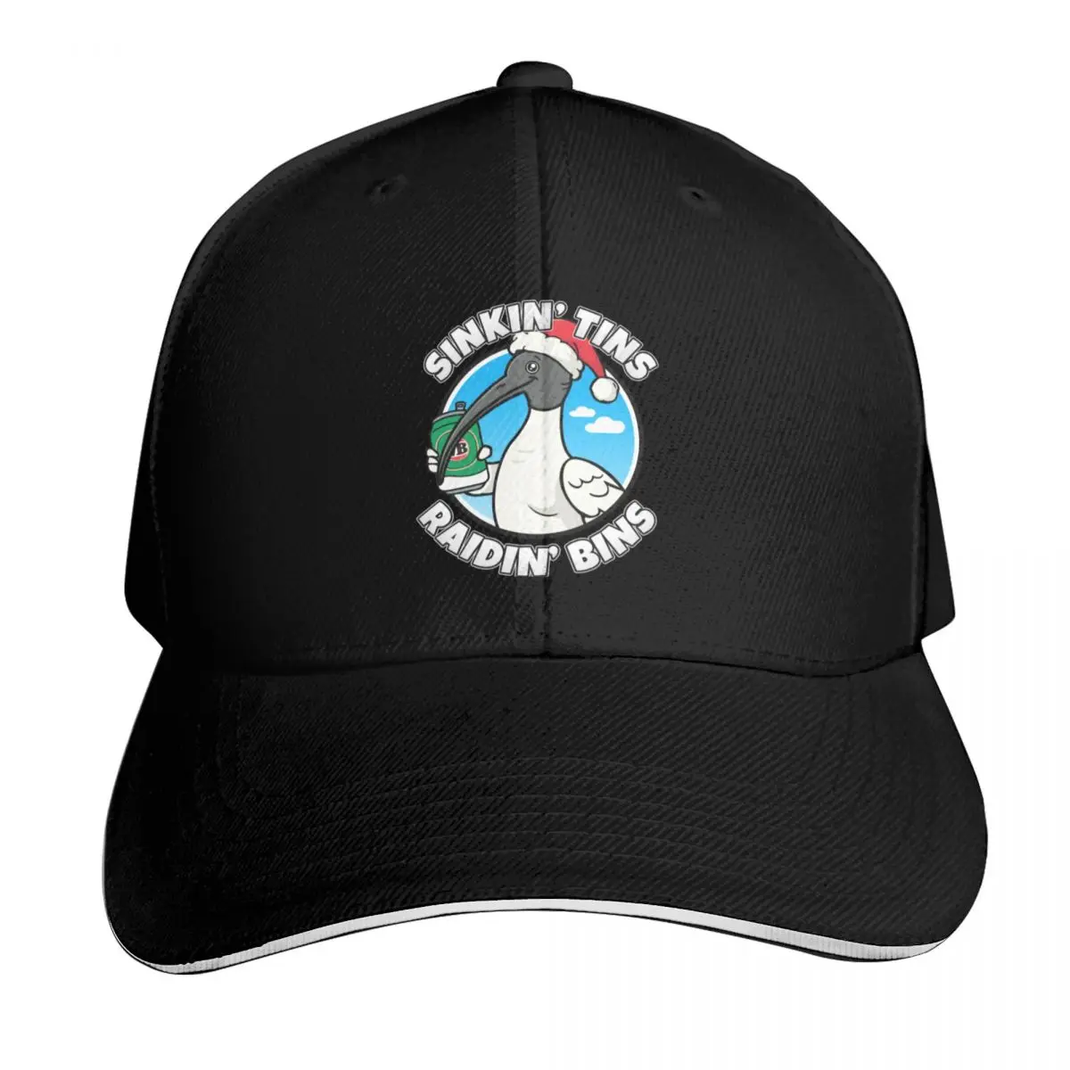 Sinkin' tins, raidin' bins - Aussie Christmas ibis Baseball Cap Men Women Casual Summer Sport Sun Cap