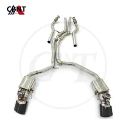 CBNT for Audi RS6 RS7 C7 4.0T 2013-2018 Exhaust Systems Front Pipe & Valved Catback SS304 Performance Valvetronic Exhaust Pipe
