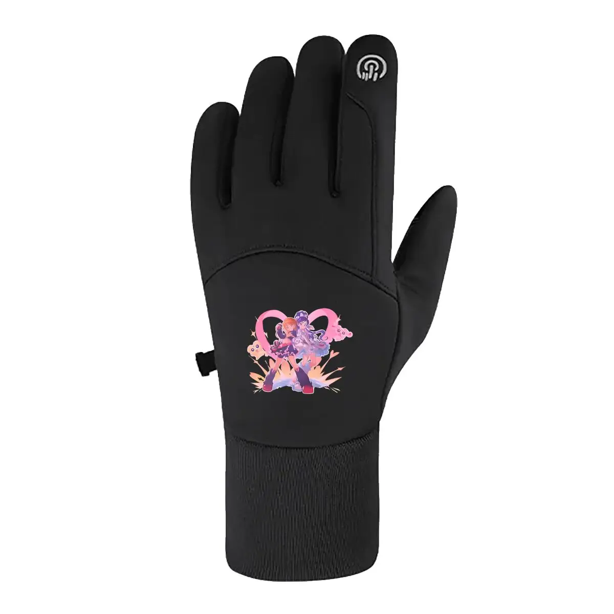 

Велосипедные перчатки Magic Girl Duo с иллюстрацией, теплый ветрозащитный сенсорный экран