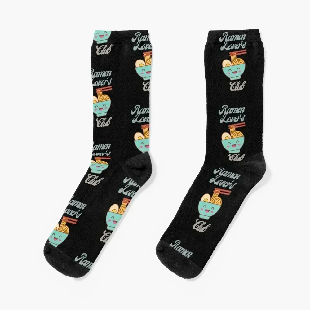 

Ramen and Japanese food Lover's Club Socks funny sock custom winter Socks Men's Women's